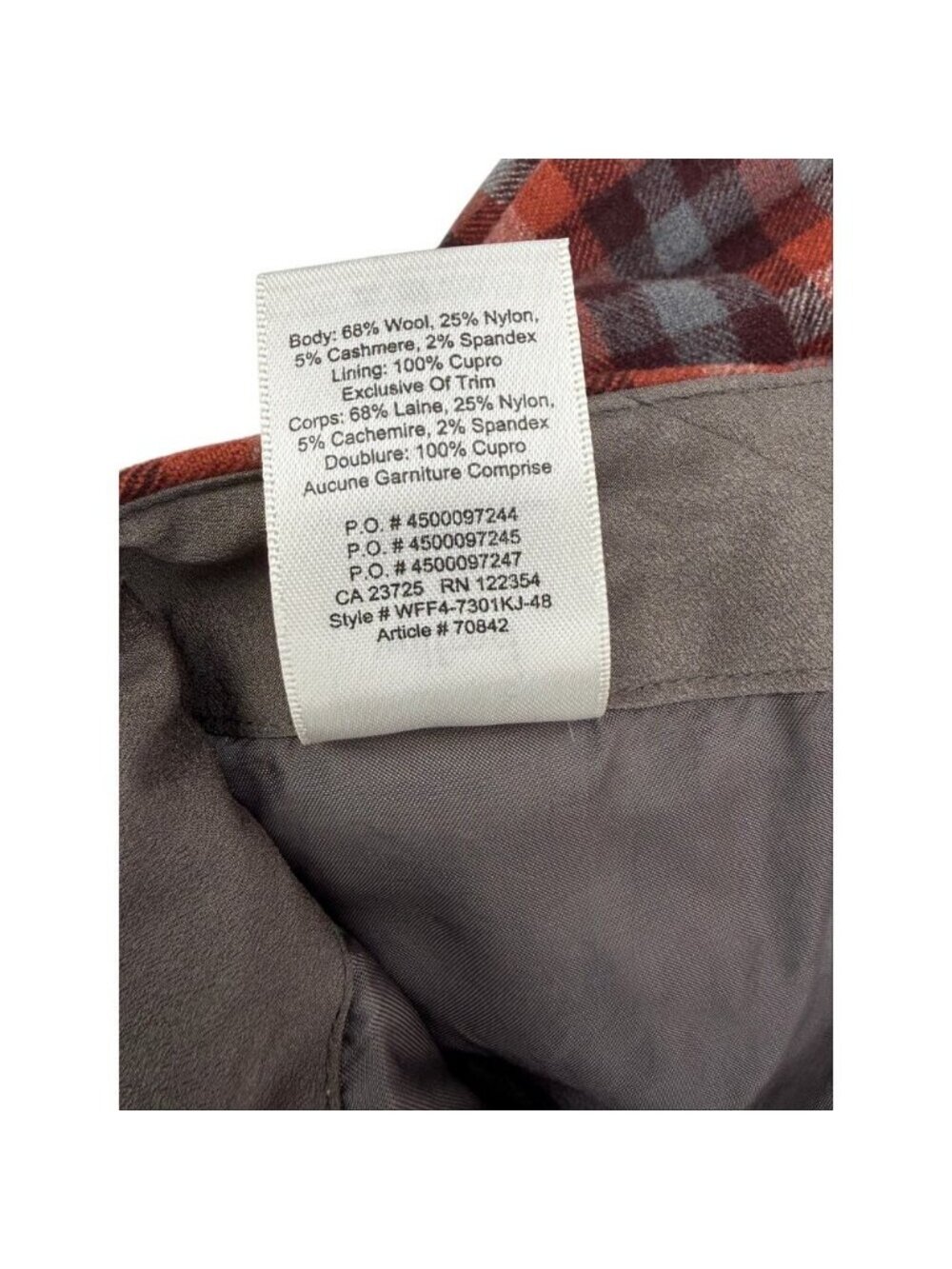 WILFRED Aritzia Dorine Wool Cashmere Faux Wrap Mini Skirt Size 4 - Picture 4 of 6